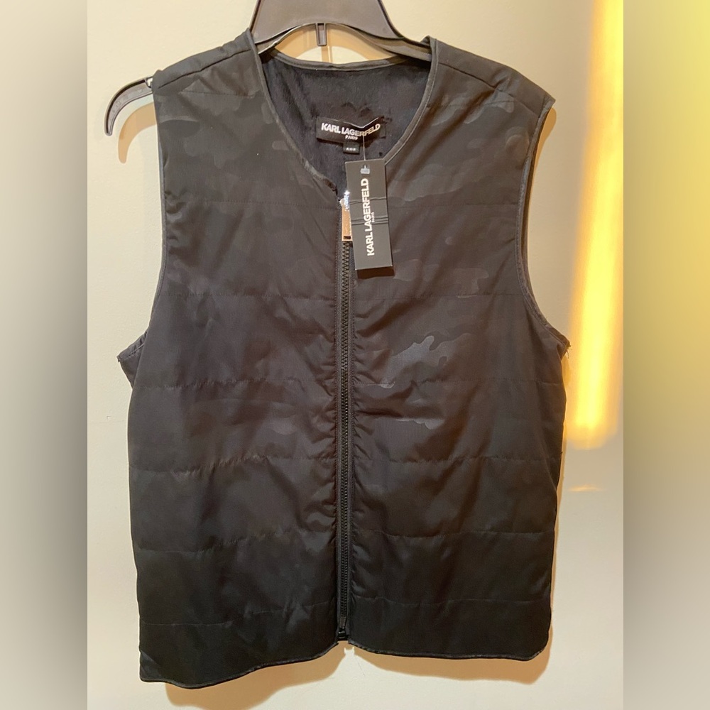 Karl Lagerfeld Camouflage Black Men's Vest